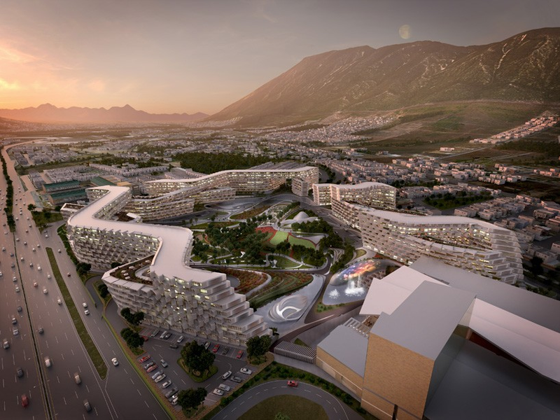 Illustration for article titled El debut de Zaha Hadid en México es un futurista complejo residencial